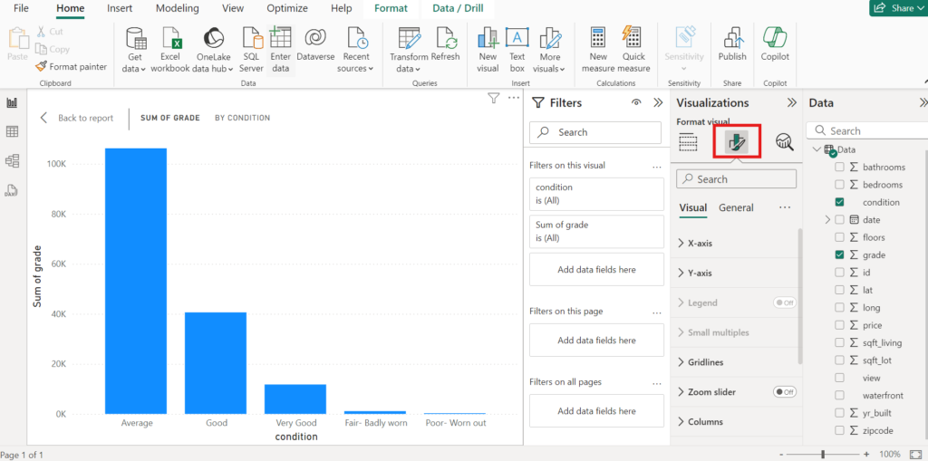 Power BI - Bar Chart