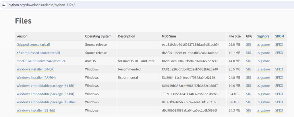 Verify the MD5 Sum for the Downloaded Installer