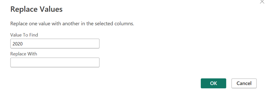 Power Query - Replace Values Fields