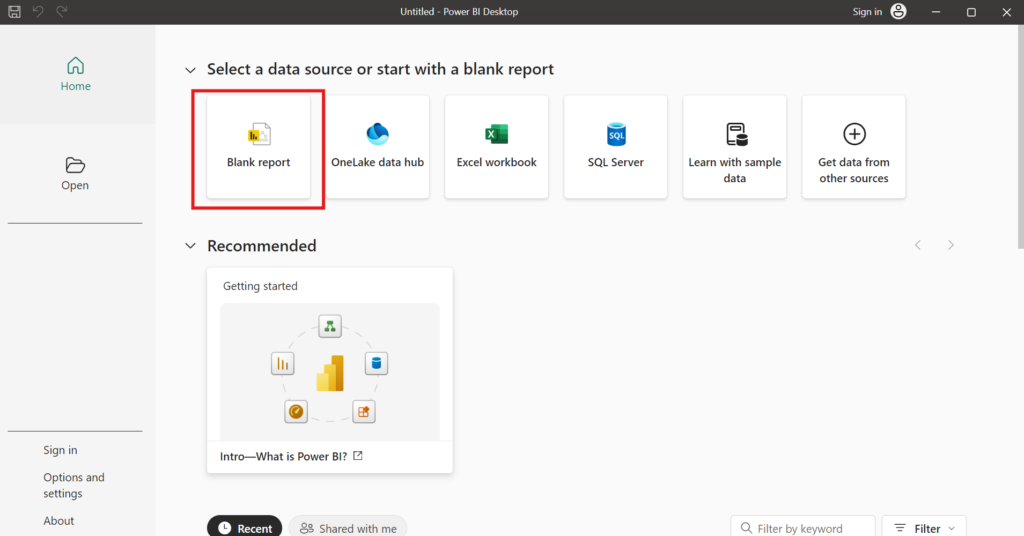 Power BI Desktop - Installation Complete