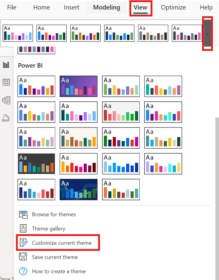 Power BI - Customize Theme